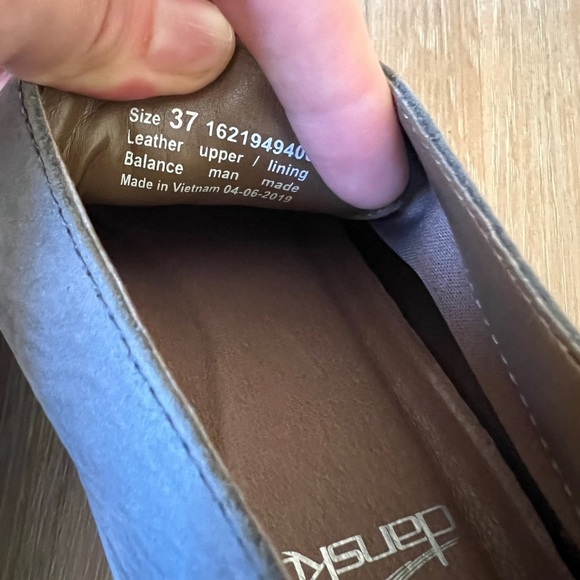 Dansko Gray Suede Nubuck Leather Lace-Up Wedge Booties – Size 37 6.5 7 women’s - Picture 8 of 10